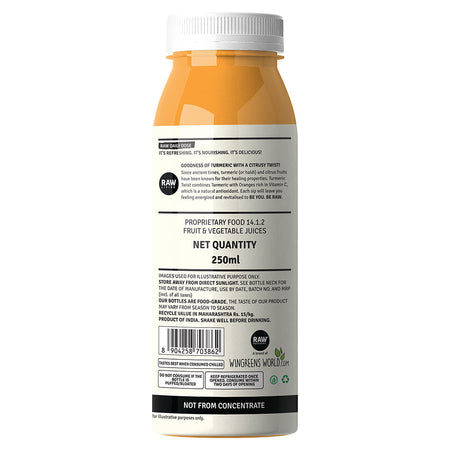 raw pressery turmeric twist 250ml - daily dose online
