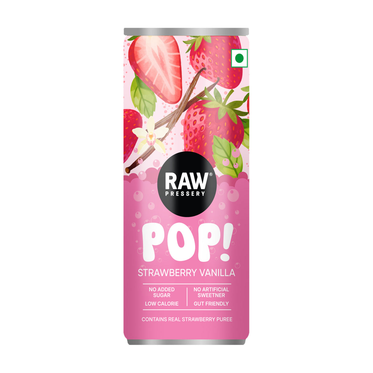 Raw Pressery Pop Strawberry Vanilla Raw Pressery Pop Strawberry Vanilla