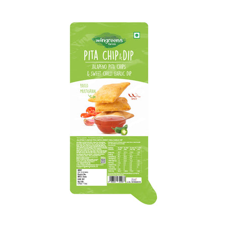 jalapeno pita chips with sweet chilli garlic dip