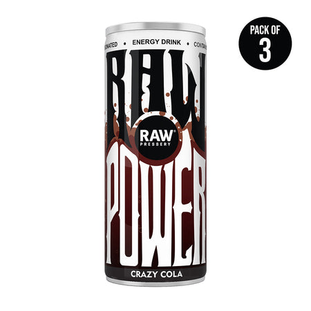 raw power crazy cola energy drink pack of 3