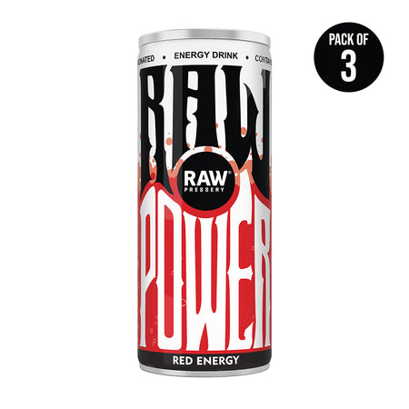 raw power red energy drink pack of 3