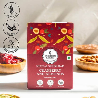 nuts and seeds bar - cranberry and almond life style online
