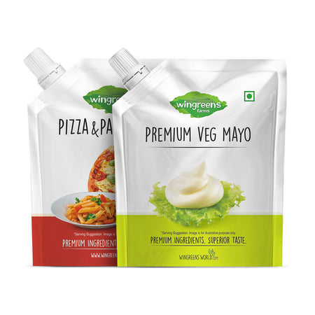 Premium Veg Mayo 180g & Pizza Pasta Sauce 180g