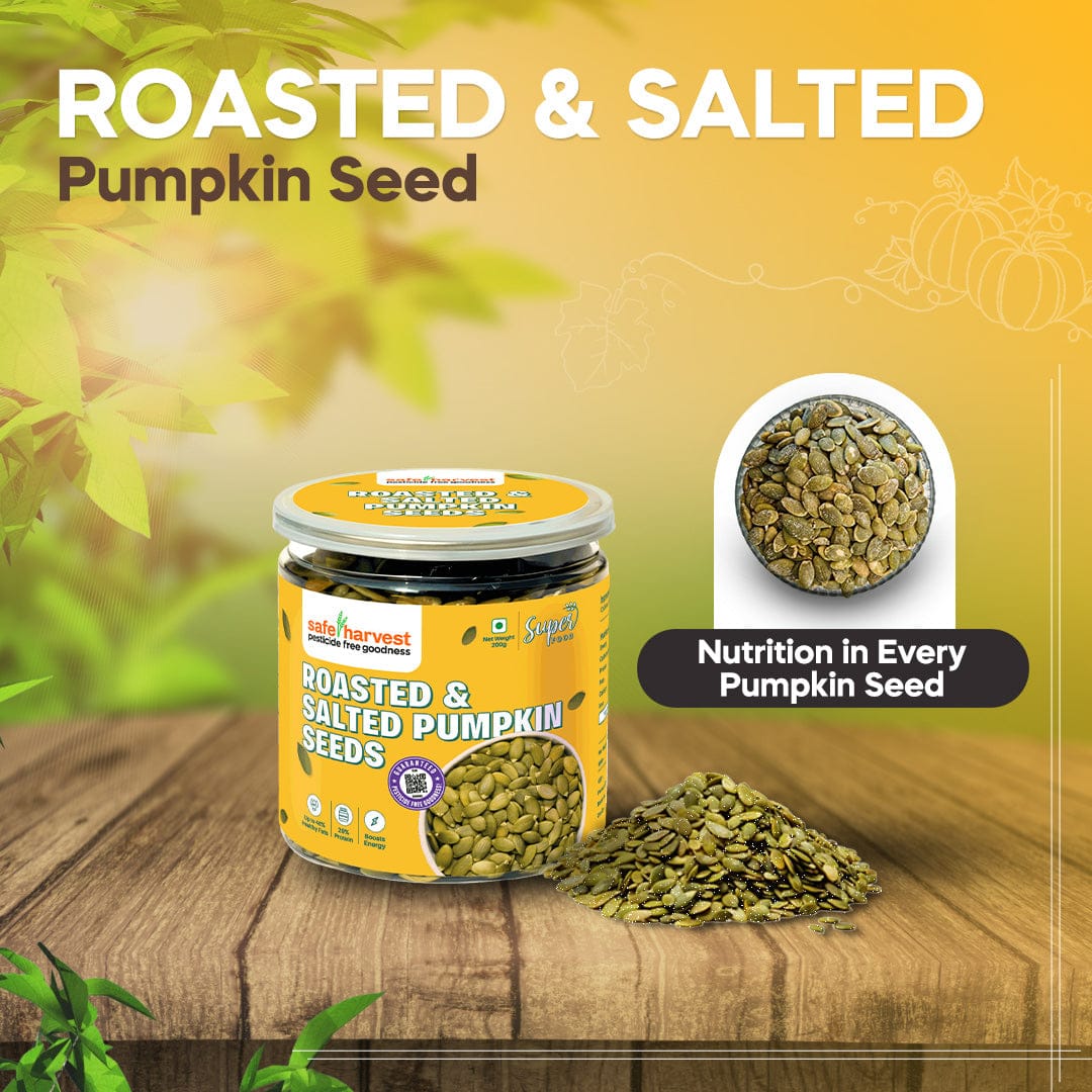 Roasted and Salted Pumpkin Seeds Pesticide-Free 200g Roasted and Salted Pumpkin Seeds Pesticide-Free 200g