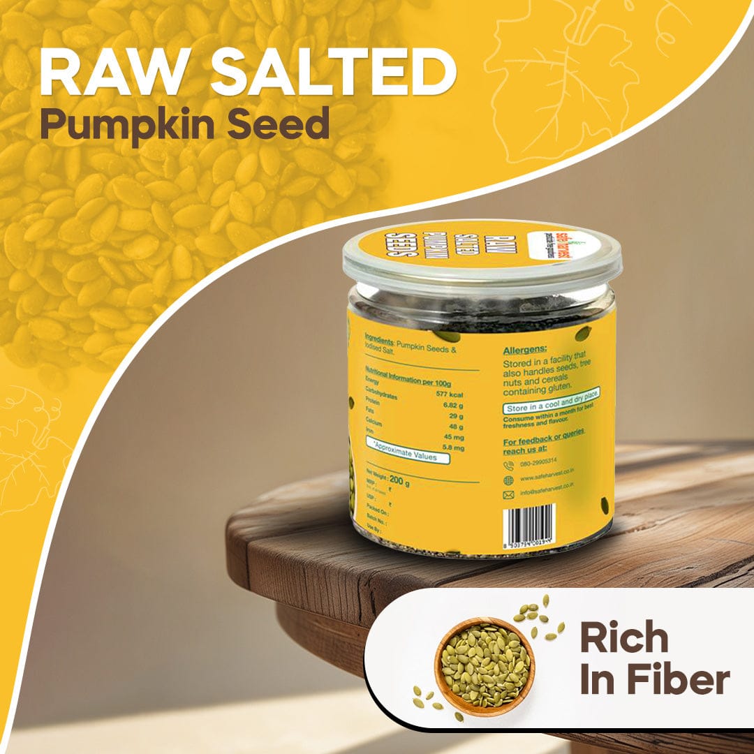 Roasted and Salted Pumpkin Seeds Pesticide-Free 200g Roasted and Salted Pumpkin Seeds Pesticide-Free 200g