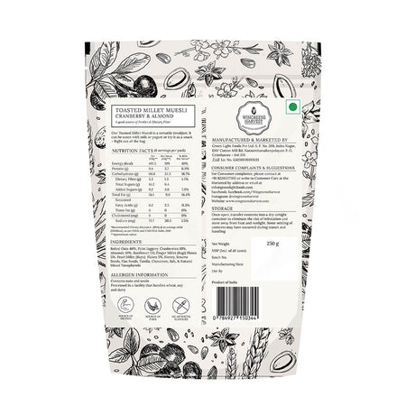 toasted millet muesli cranberry and almond online