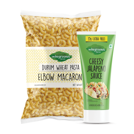 Elbow Macaroni (400g) with Cheesy Jalapeno Sauce (180g)