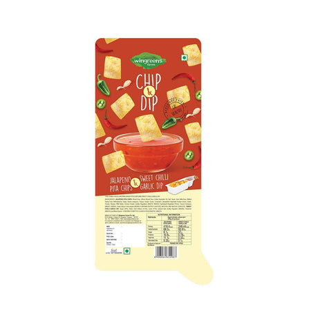 jalapeno pita chips with sweet chilli garlic dip