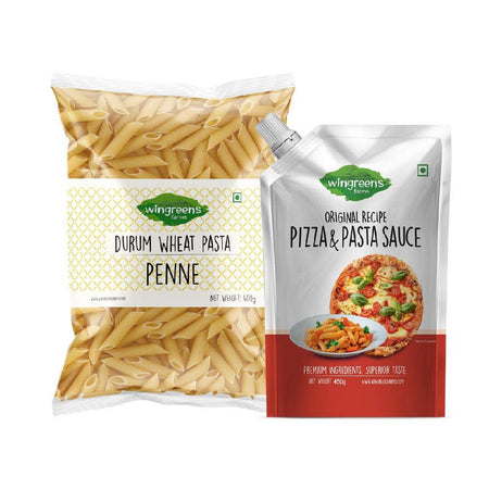 Penne with Pizza Pasta Sauce - 250g