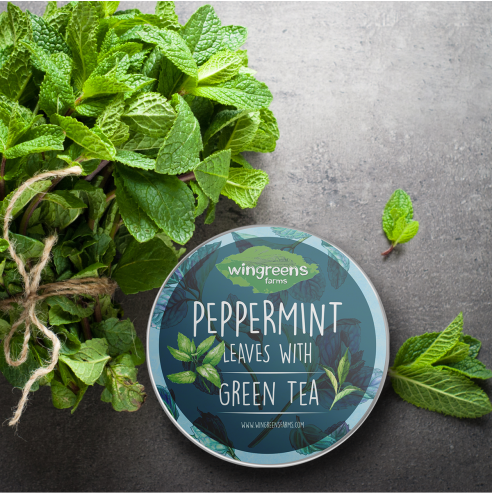 Peppermint Leaves with Green Tea