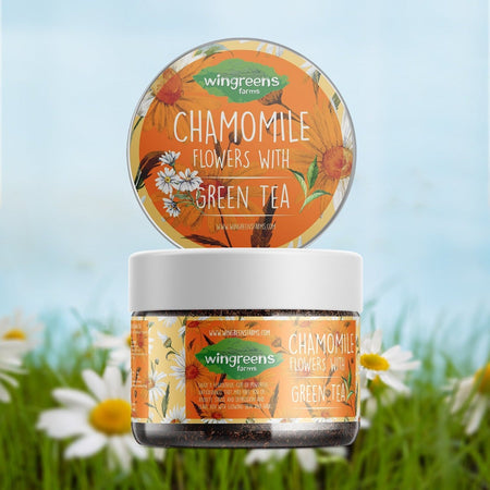 Chamomile Flowers with Green Tea