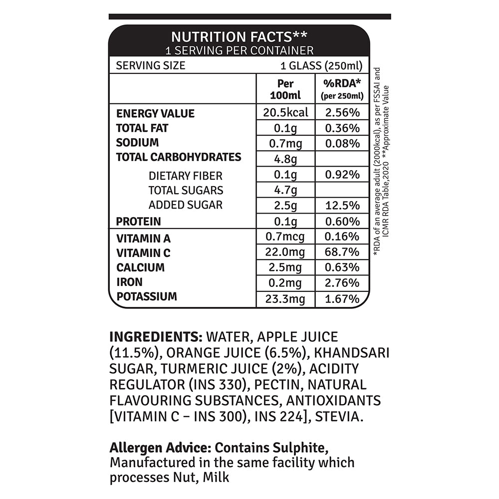 RAW Pressery Vit-C Burst 250ml - Daily Dose