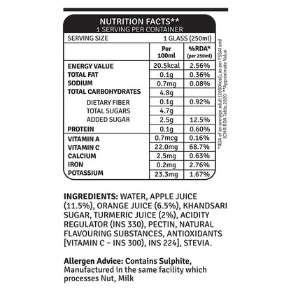RAW Pressery Vit-C Burst 250ml - Daily Dose