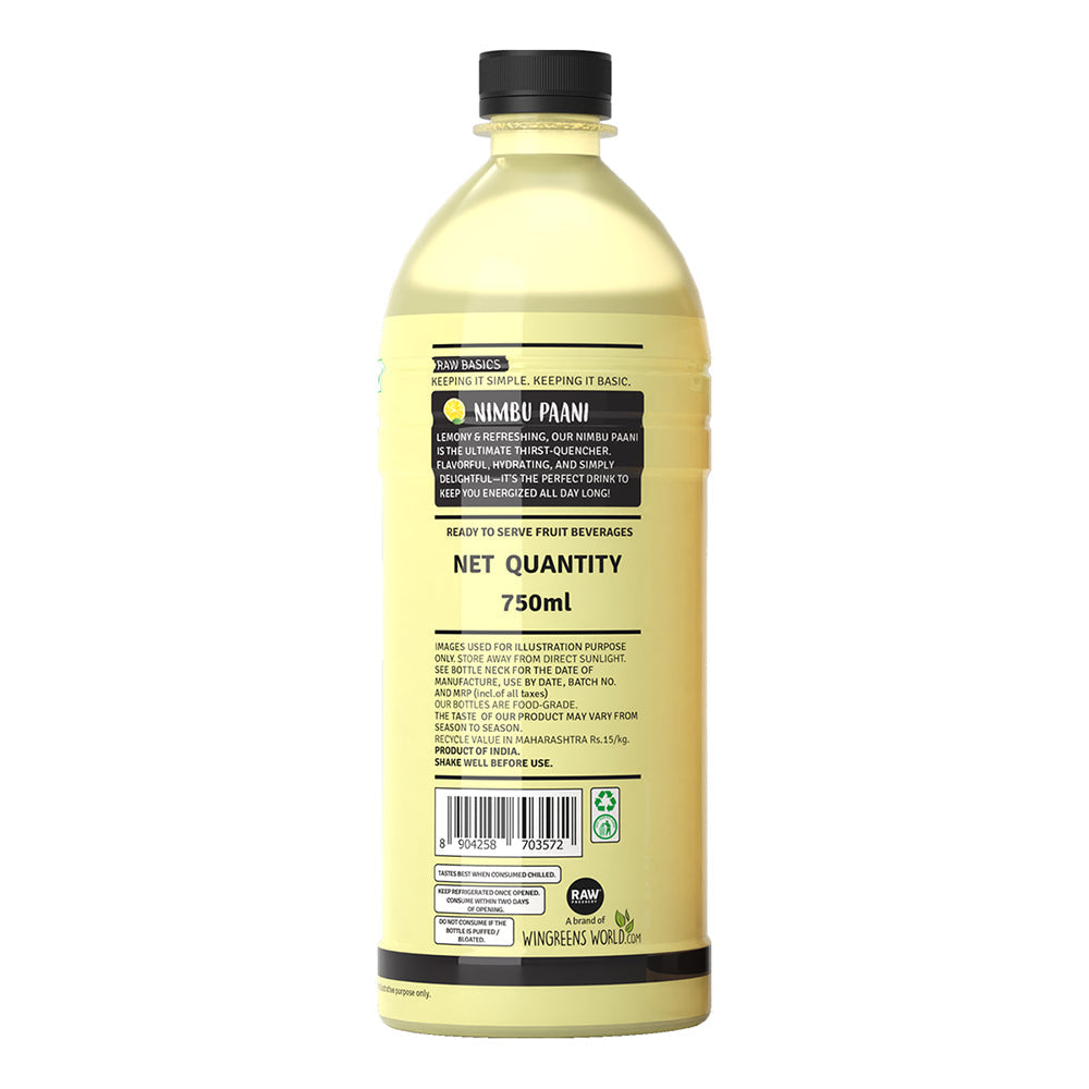 Raw Pressery Nimbu Paani 750ml