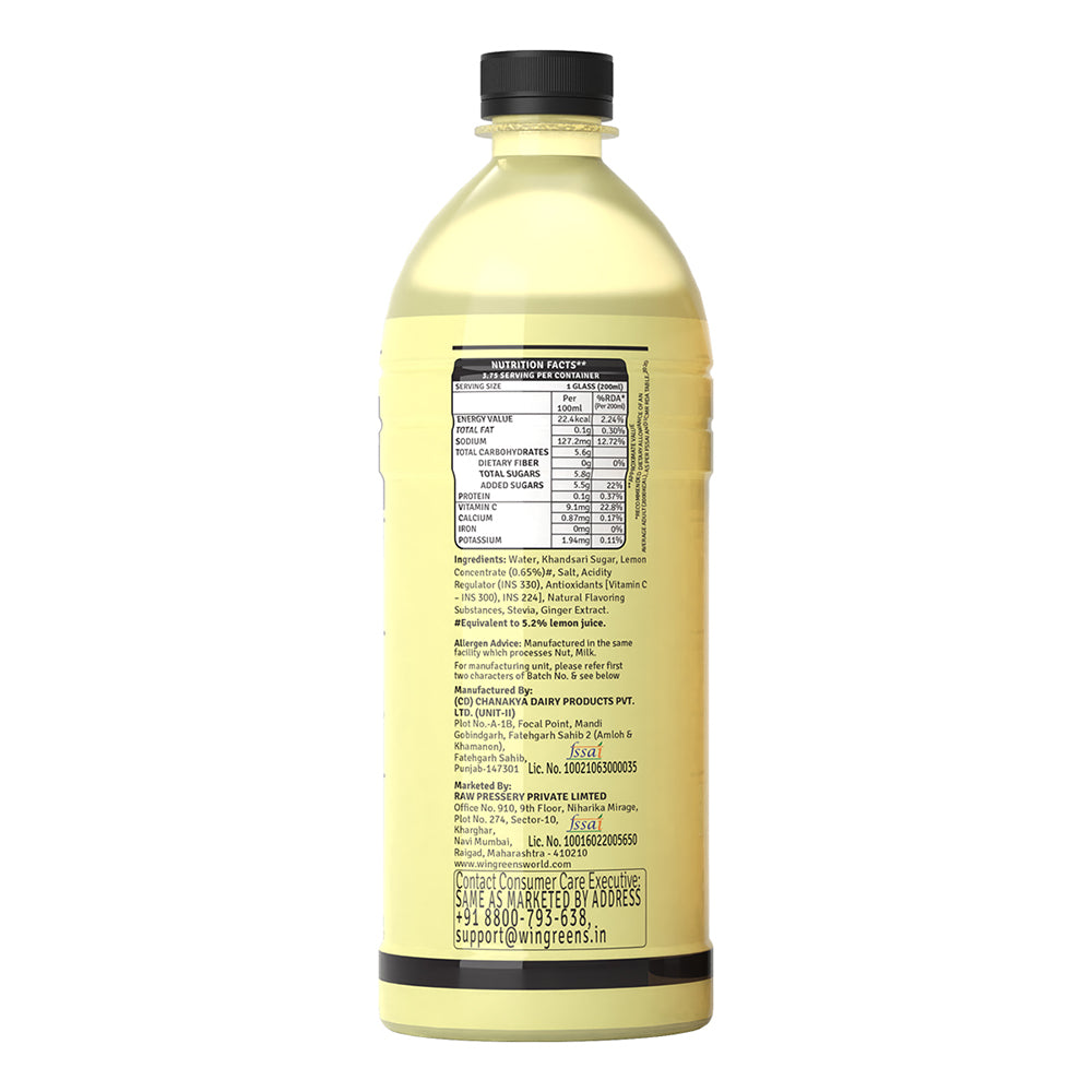 Raw Pressery Nimbu Paani 750ml