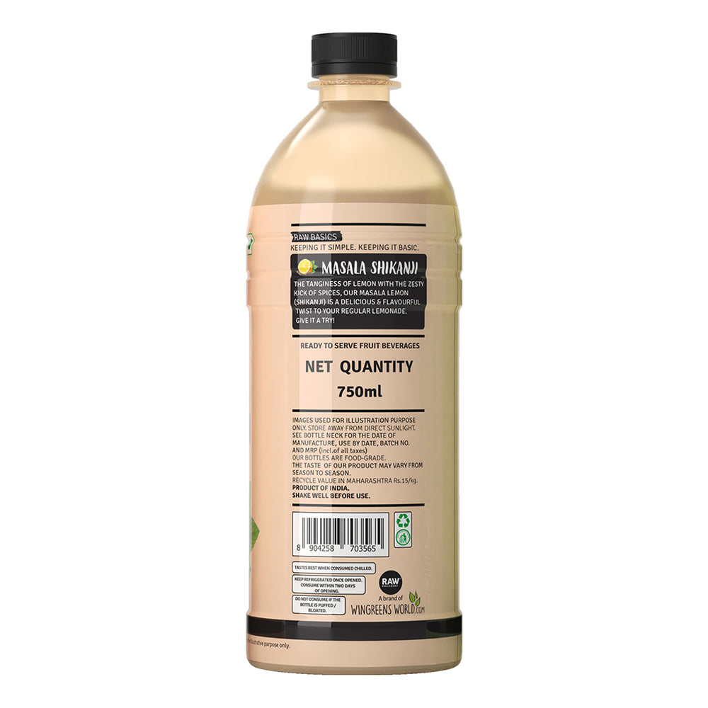 Raw Pressery Masala Shikanji 750ml