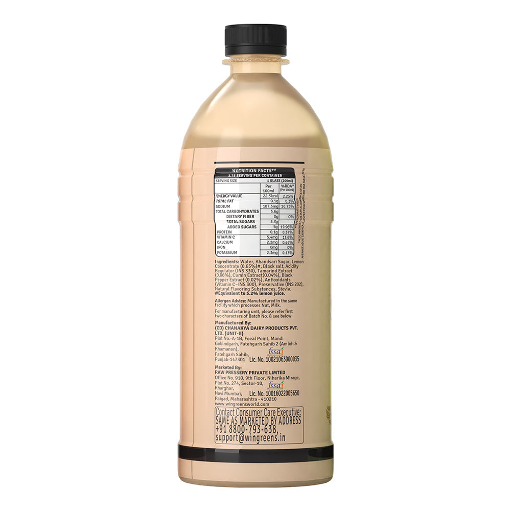 Raw Pressery Masala Shikanji 750ml