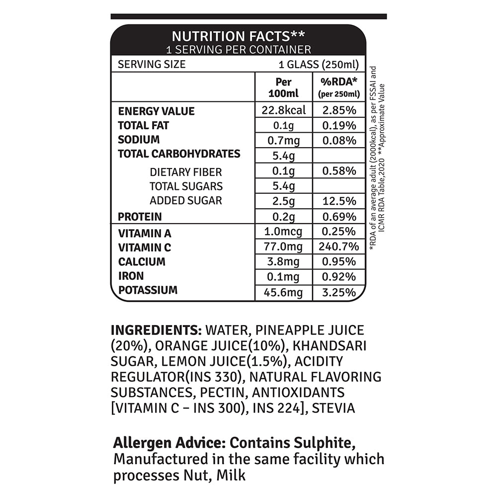Raw Pressery Nimbu Paani 200ml