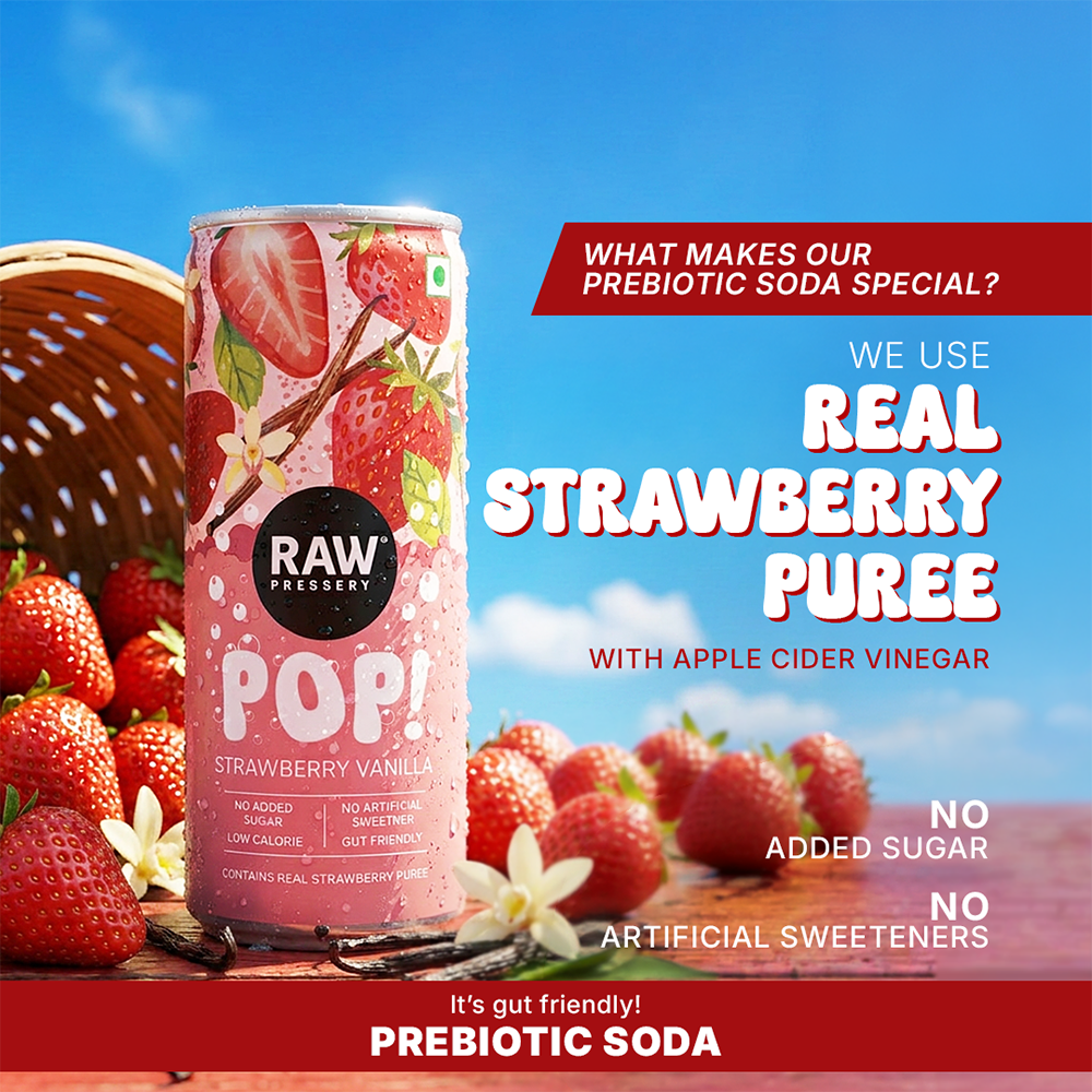 Raw Pressery Pop Strawberry Vanilla