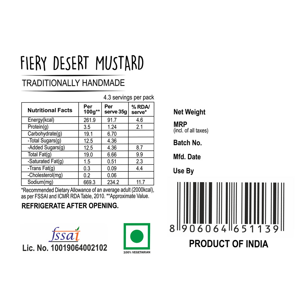 Fiery Desert Mustard (180g)