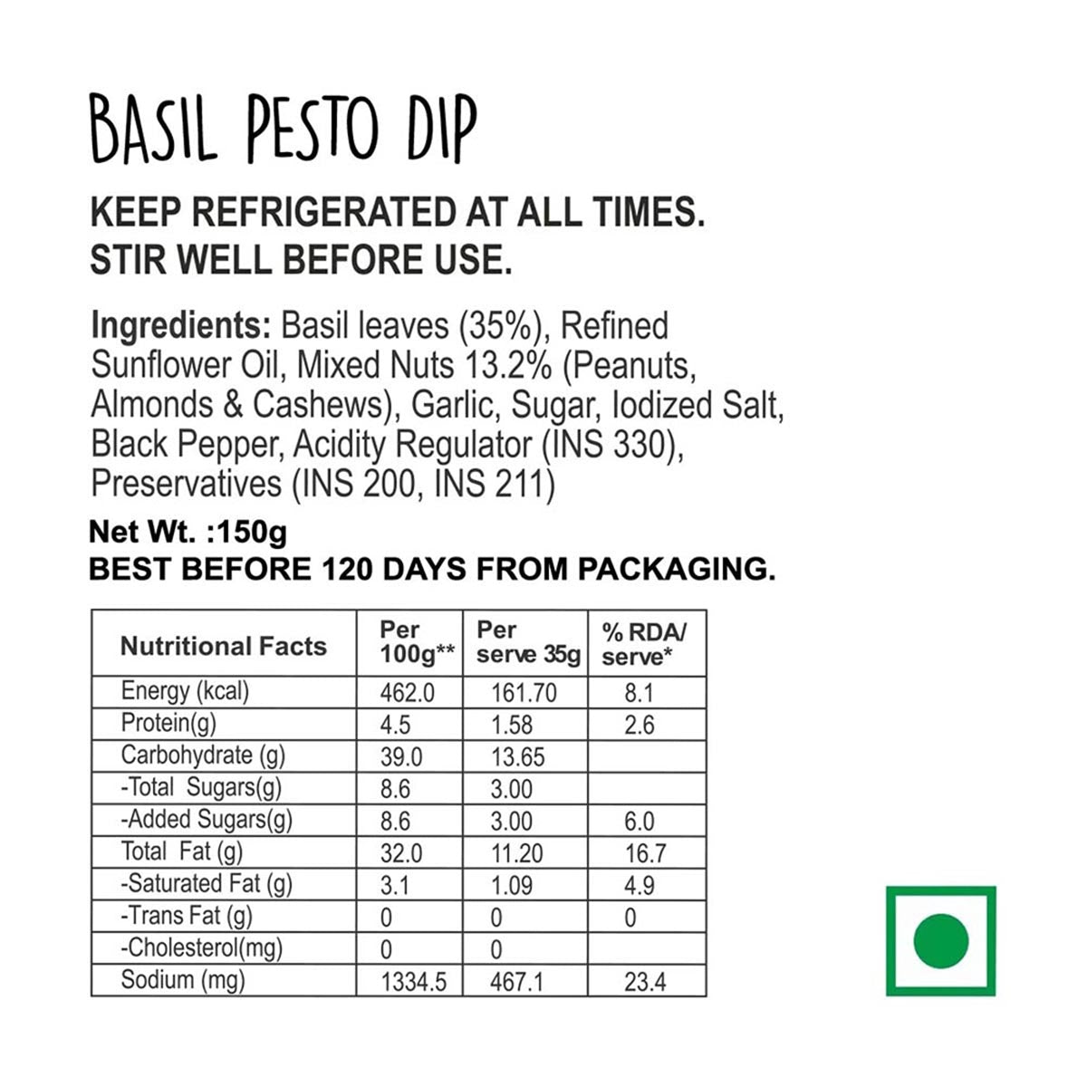 Wingreens Farms Basil Pesto