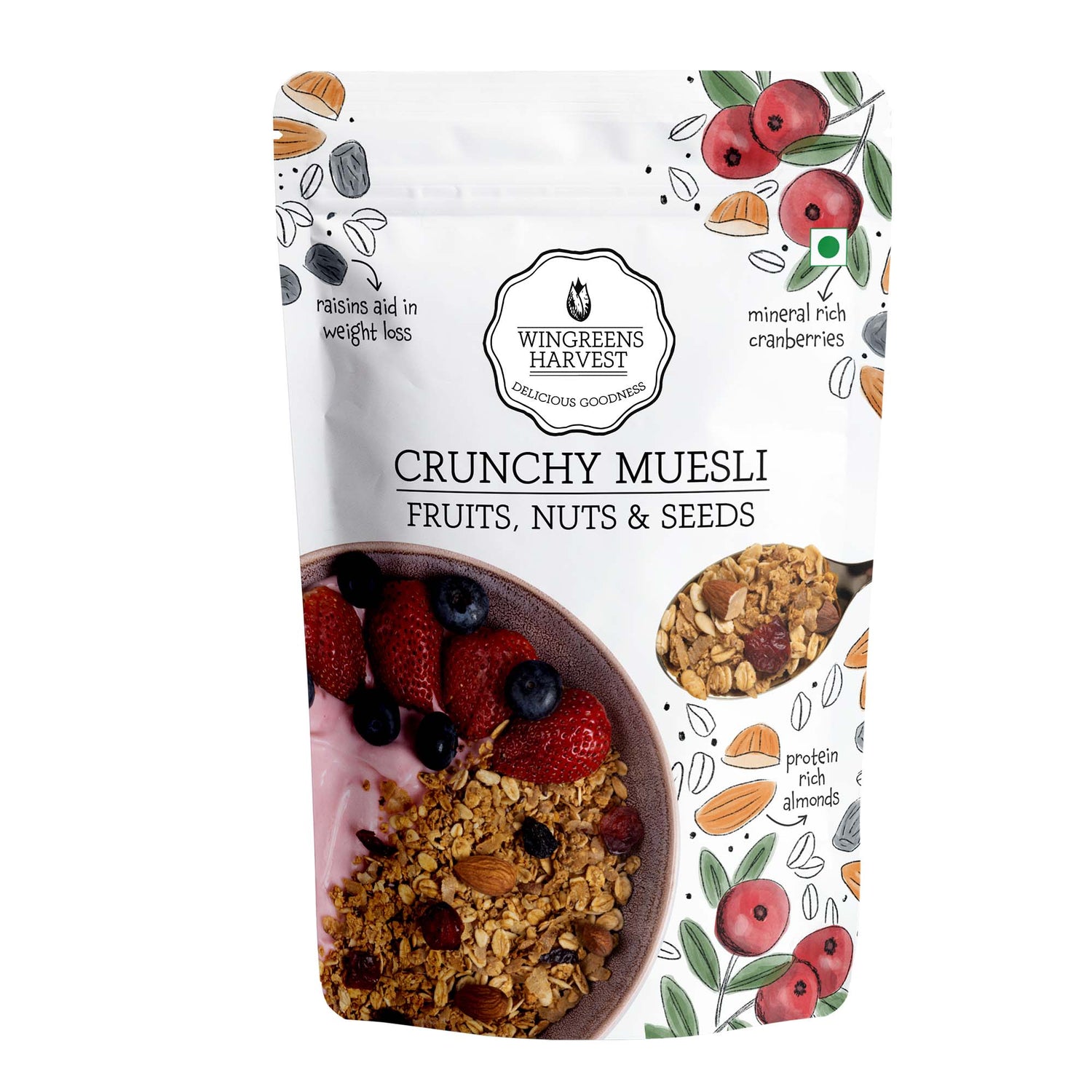 Crunchy Muesli- Assorted Flavours Pack 2 x 200g