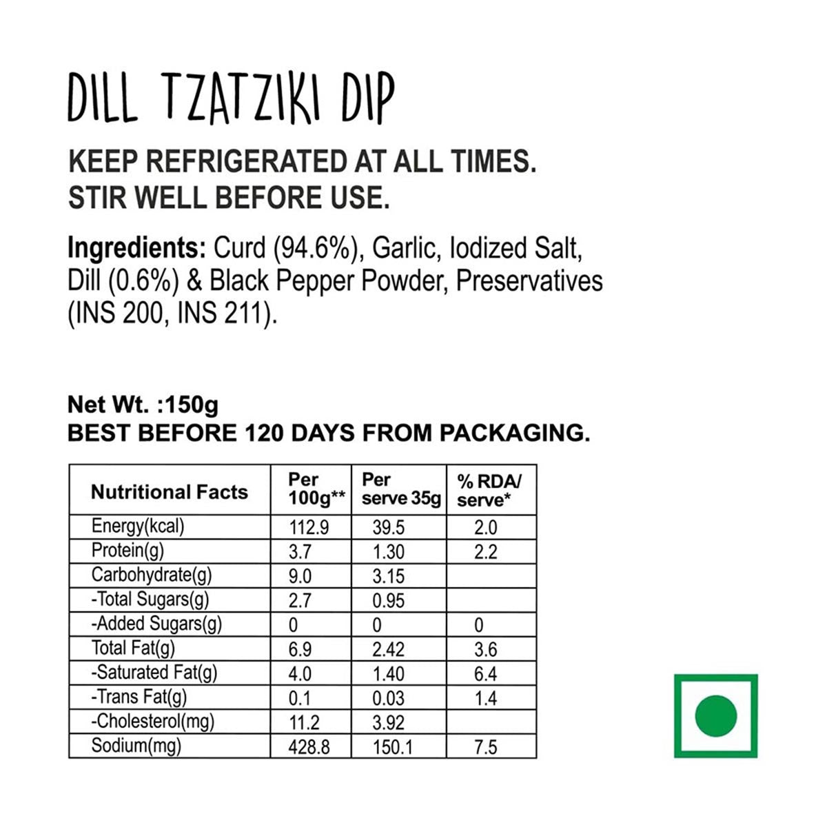 Wingreens Farms Dill Tzatziki