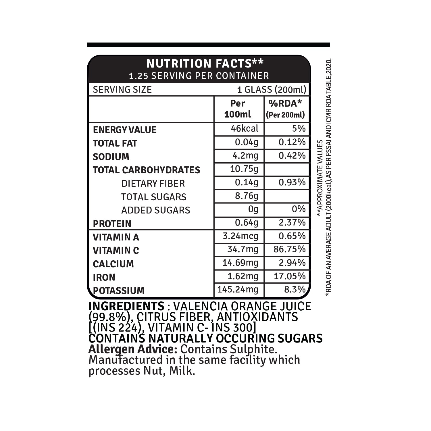 Valencia Orange - 250ml