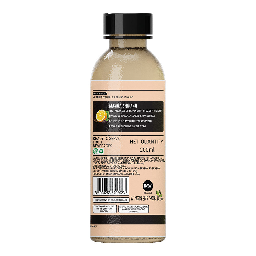 Raw Pressery Masala Shikanji 200ml
