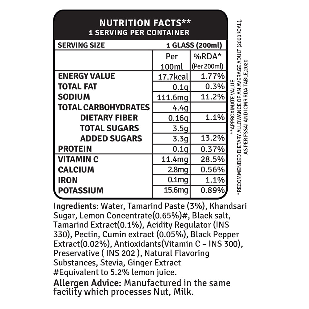Raw Pressery Jal Jeera 200ml