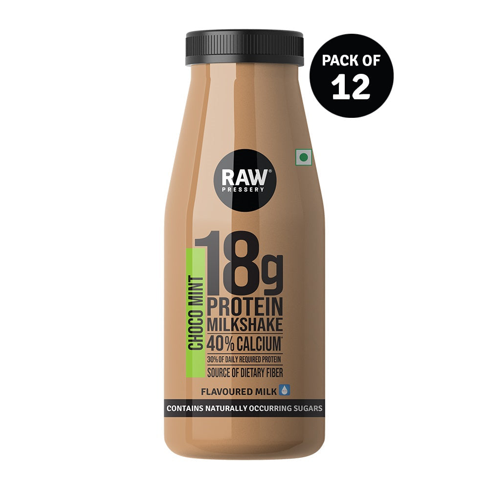 Raw Pressery Choco Mint Protein Milkshake - 200ml