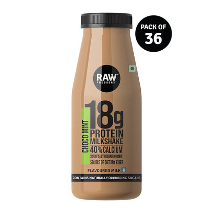 Raw Pressery Choco Mint Protein Milkshake - 200ml