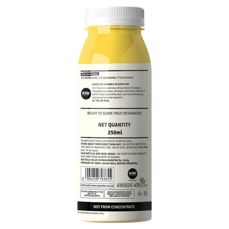 raw pressery vit-c burst 250ml - daily dose online