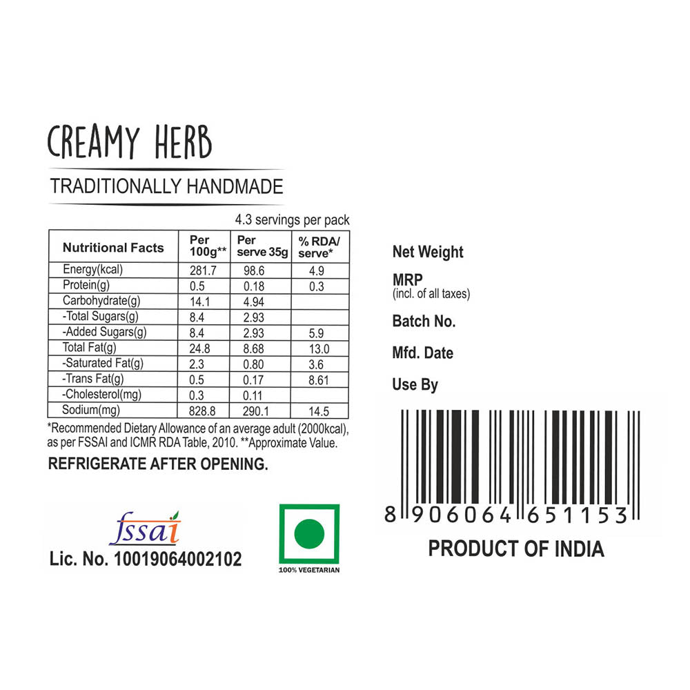 Creamy Herb Dip
