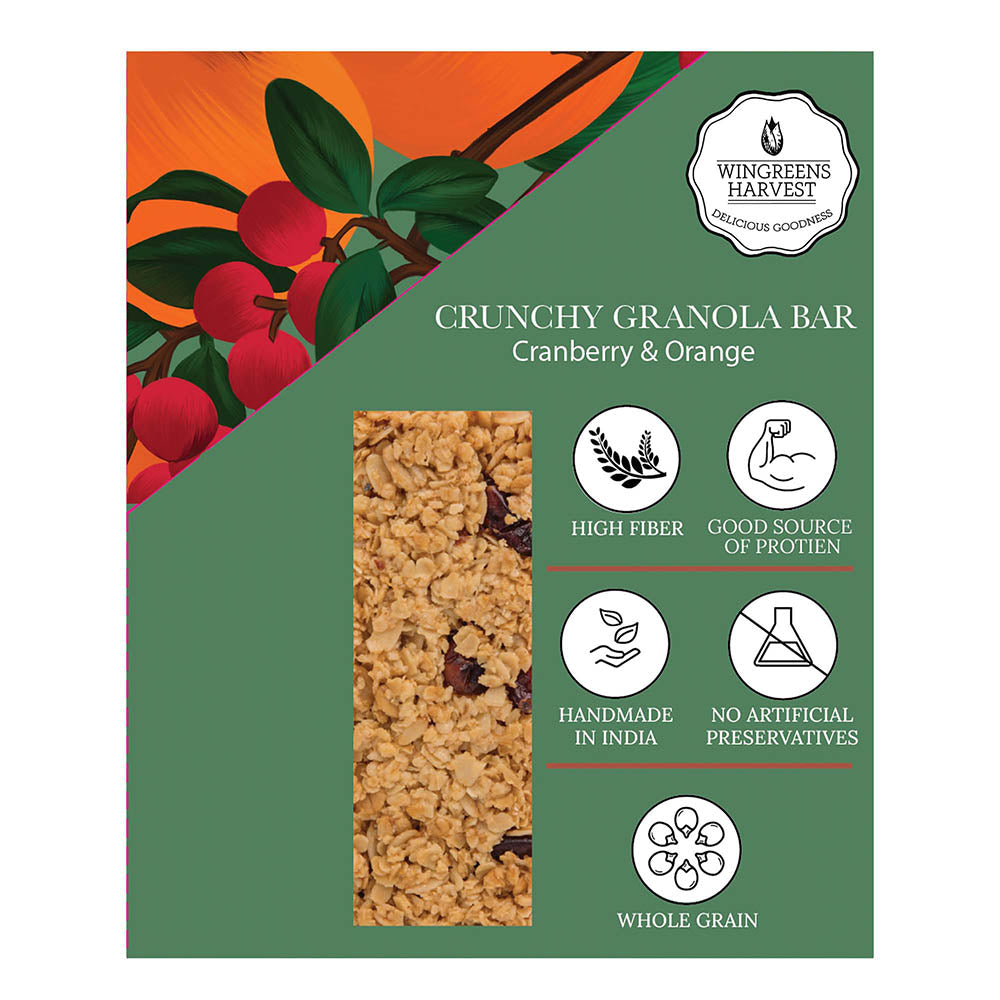 crunchy granola bars - cranberry and orange nutrition lifestyle