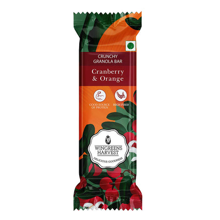 crunchy granola bars - cranberry and orange single pack of 1