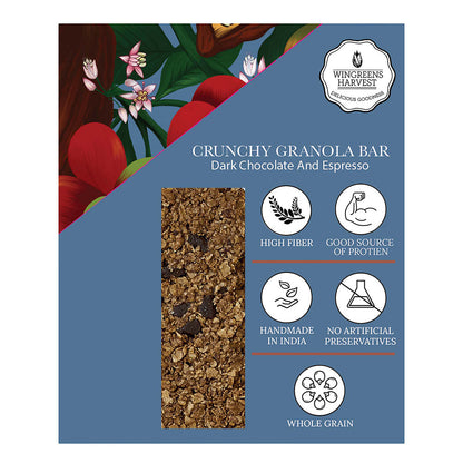 crunchy granola bars - dark chocolate and espresso nutrition facts