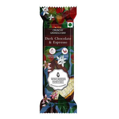 crunchy granola bars - dark chocolate and espresso single pack of 1