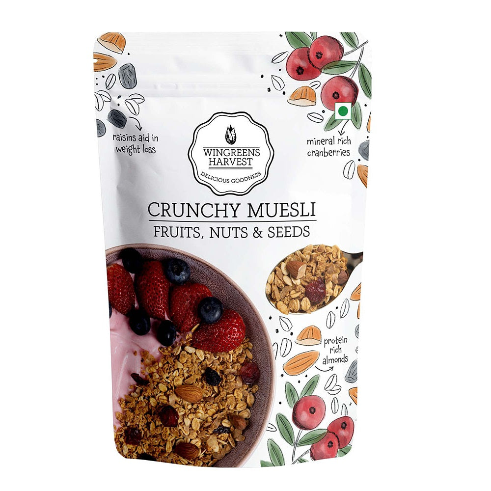 crunchy muesli fruit nuts and seeds 200g