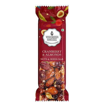 nuts and seeds bar - cranberry and almond single