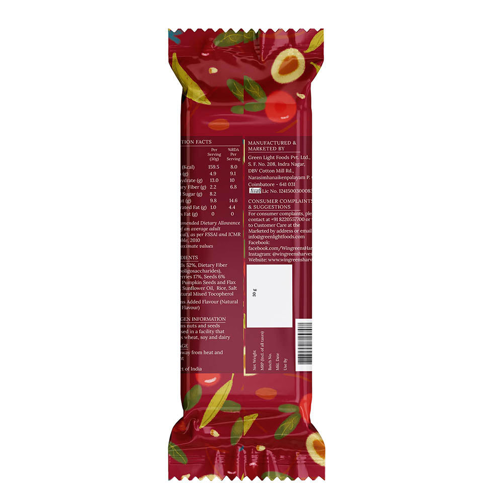 nuts and seeds bar - cranberry and almond single online