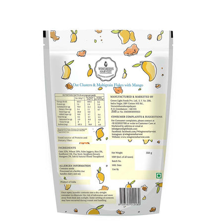 oat clusters and multigrain flakes with mango 350g online