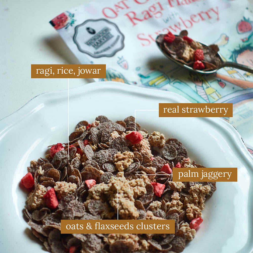 oat clusters and ragi flakes with strawberry 350g online