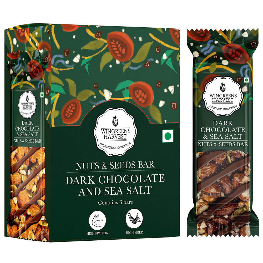 Order Nuts and Seeds Bars with Dark Chocolate Online at Wingreens
