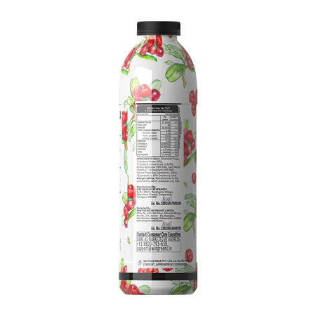 Raw Pressery Refreshers - Cranberry 750ML