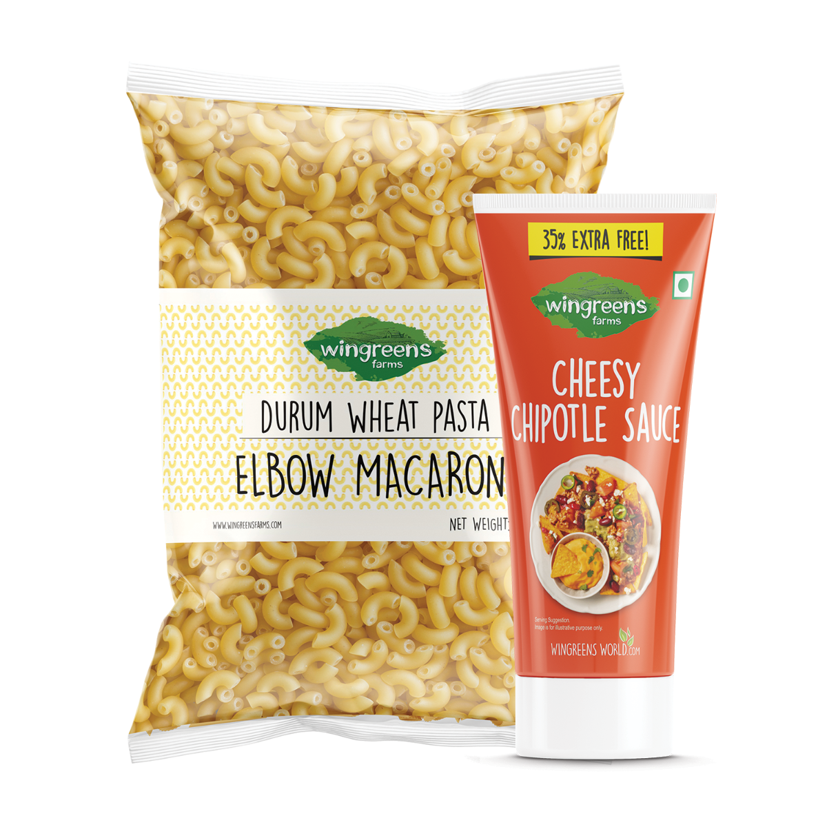 Elbow Macaroni (400g) with Cheesy Chipotle Sauce (180g)