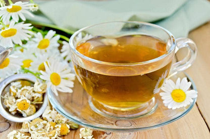 Chamomile Flowers with Green Tea