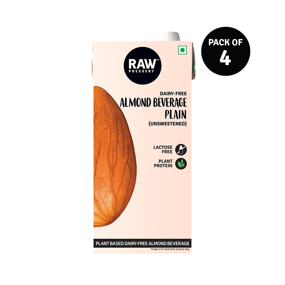 unsweetened almond beverage plain - pack of 4