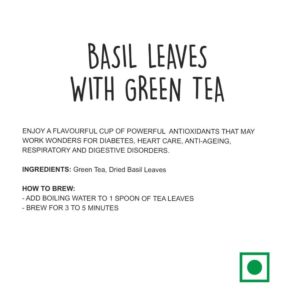 Buy Basil Leaves with Green Tea Online at the Best Price