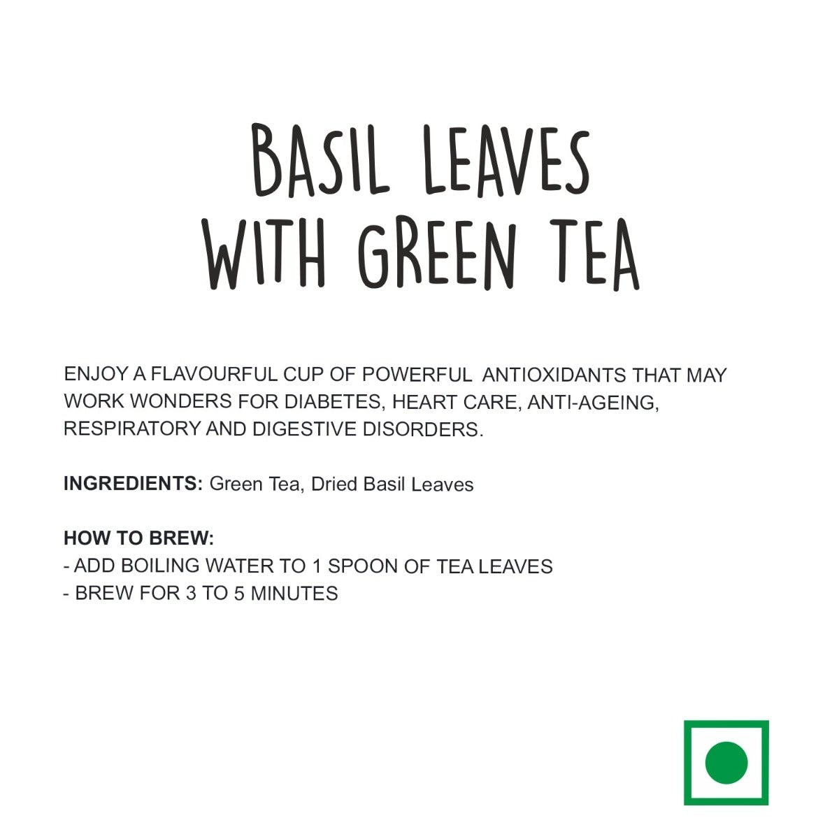 Basil Leaves with Green Tea
